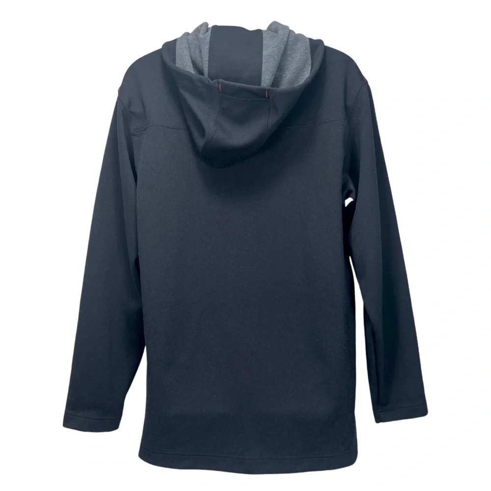 Jordan | Men Large | Vintage Black & Red Full Zip Hooded Jacket Spellout Jumpman